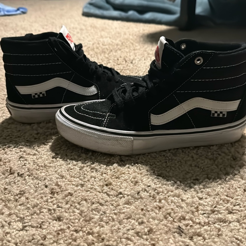 High top Vans - Black men’s size 7 women’s 8.5